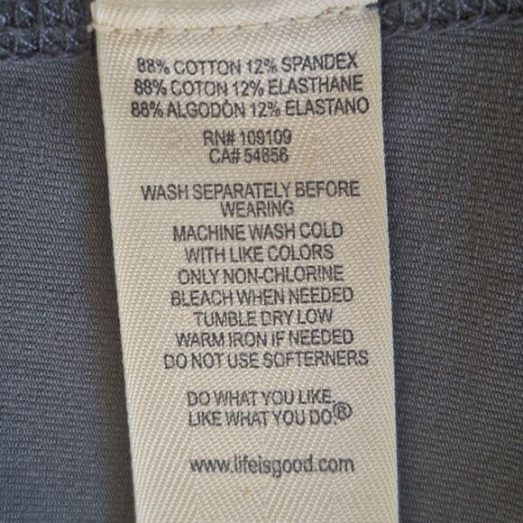 Life Is Good Activewear Good Move Full Zip Hooded Gray Jacket Semi Fitted Peru - Picture 10 of 16